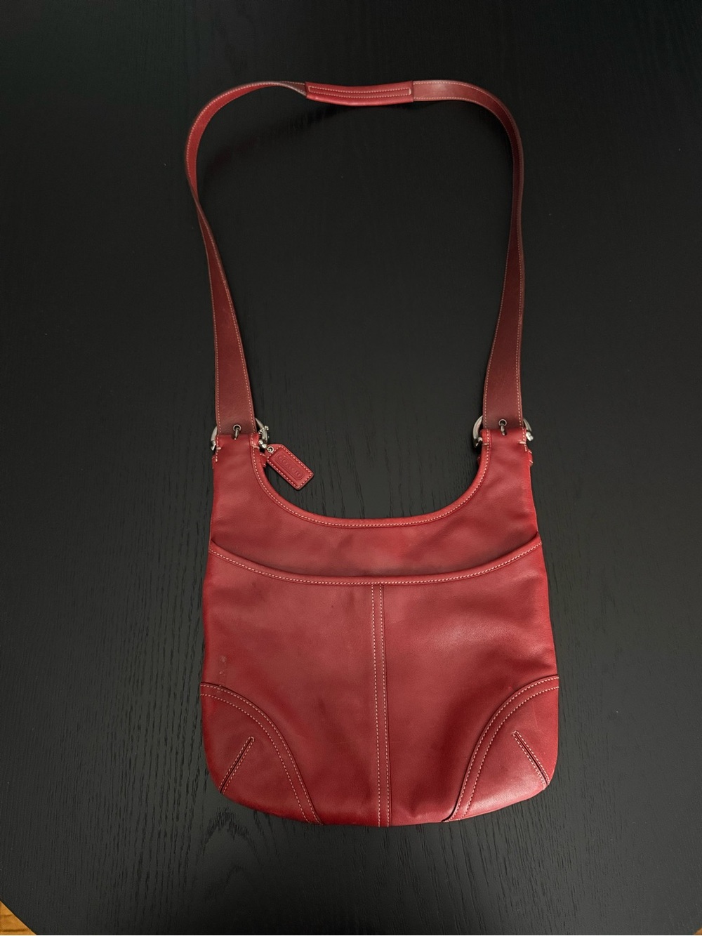 Vintage Coach Red Soho Crossbody Bag - Picture 4 of 9